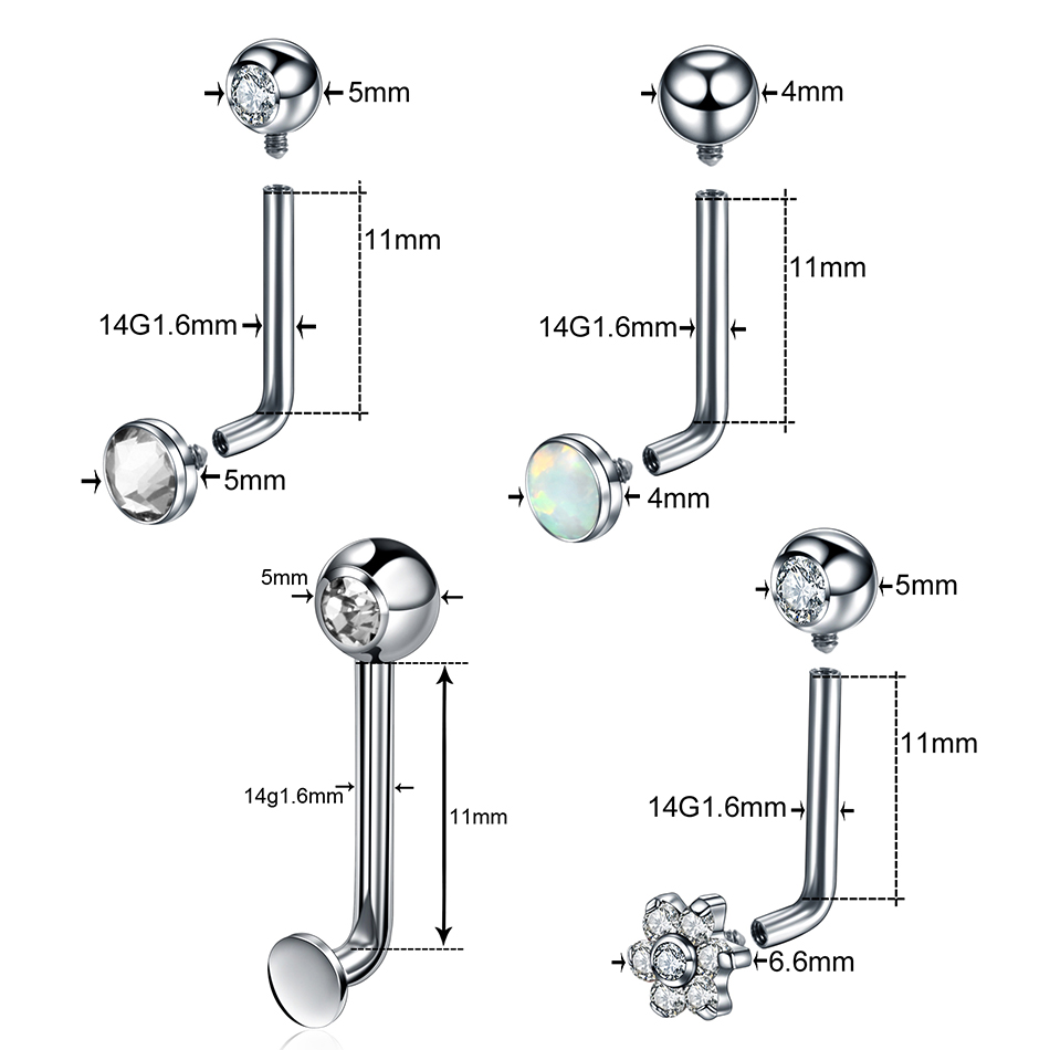 1PC Titanium Christina Vertica - Body Jewelry Vch recension och pris