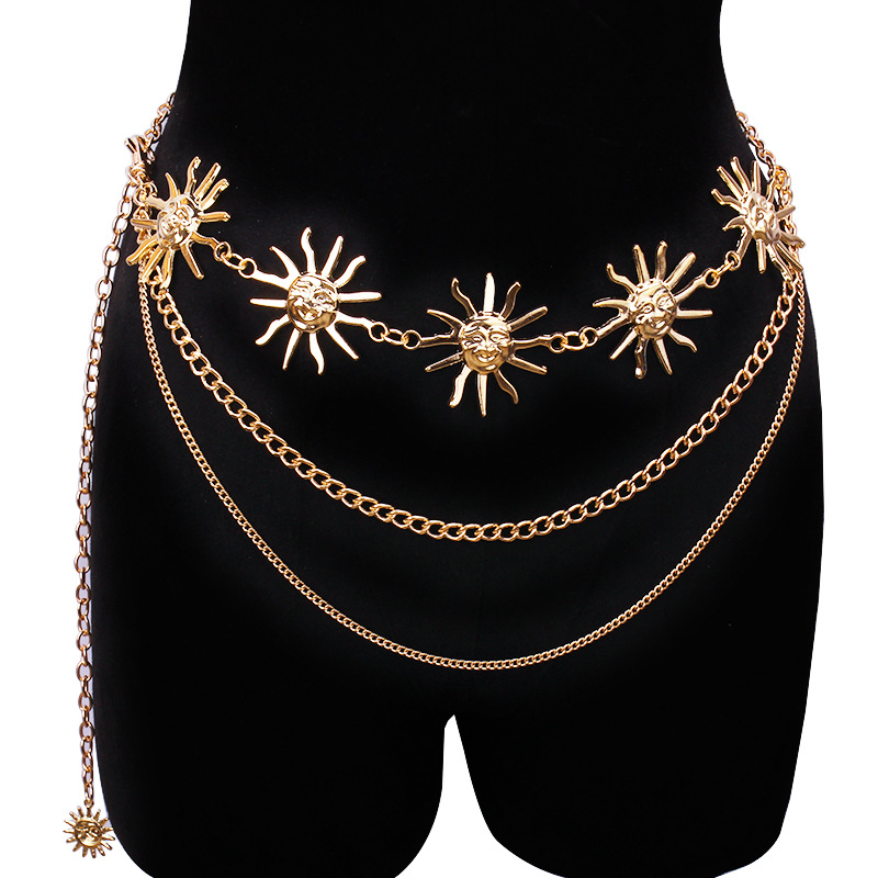 Chunky Multilayer Punk Gothic  - Body Jewelry Waist recension och pris