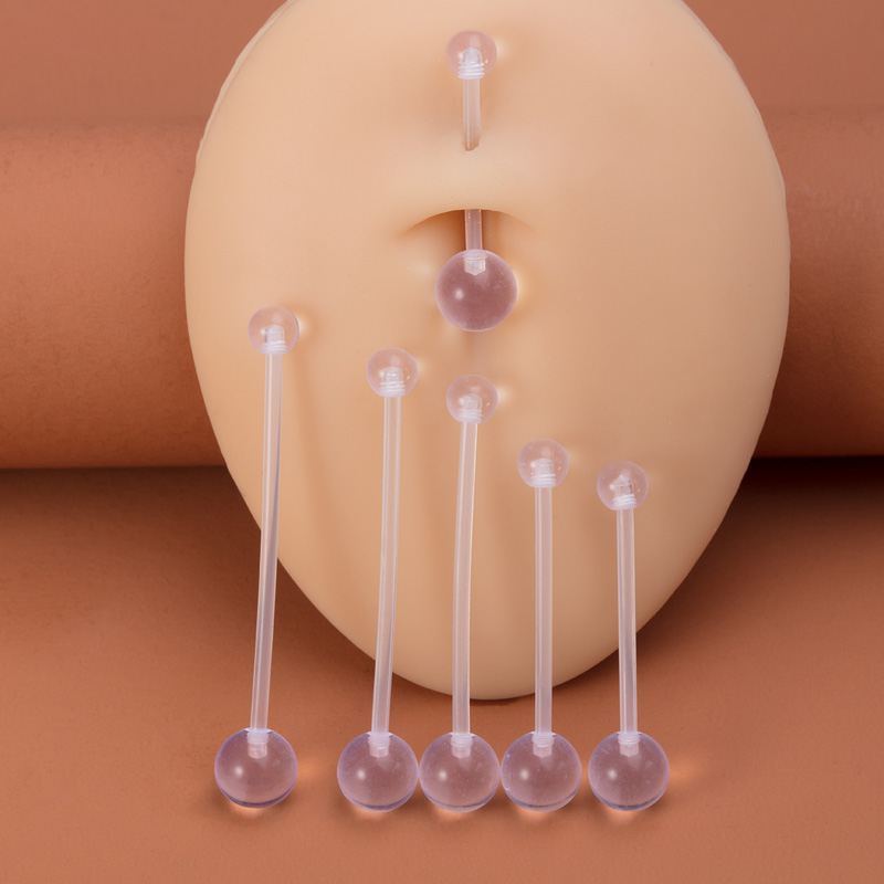 6pcs Flexible Navel Piercing A - Body Jewelry Industrial recension och pris