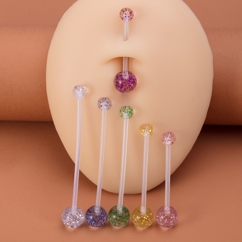 6pcs Flexible Navel Piercing A - Body Jewelry Industrial recension och pris