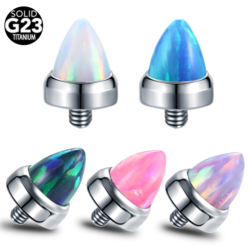 1PC Titanium Claw Set Opal Bul - Body Jewelry Industrial recension och pris