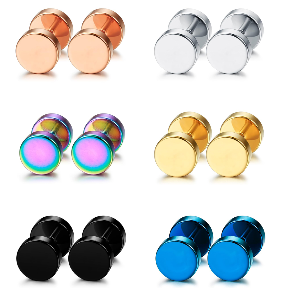 1 Pair/6 Pairs Stainless Steel - Body Jewelry Tunnels recension och pris
