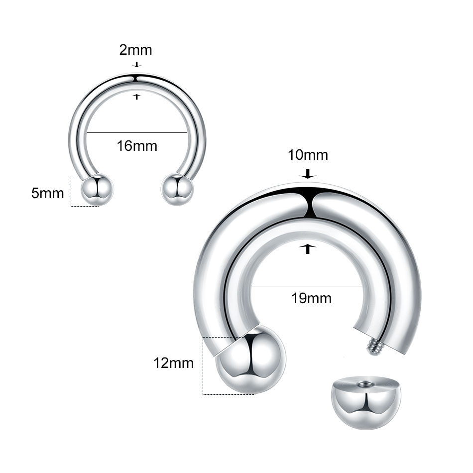 1PC 18G-00G Large Gauge Stainl - Body Jewelry Gauges recension och pris