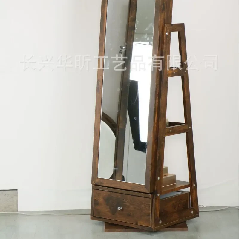 Rotating Full Body Floor Mirro - Body Jewelry Storage recension och pris