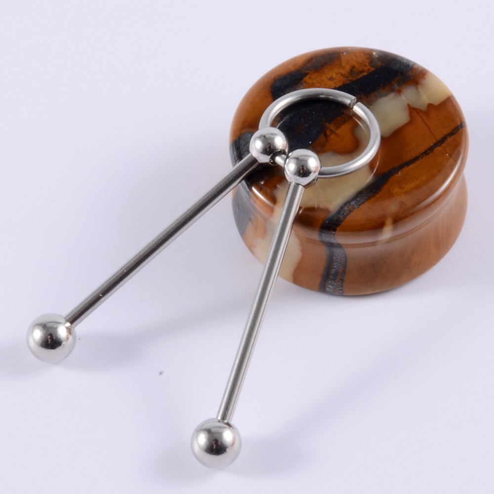 1Pcs Surgical Steel Snake Indu - Body Jewelry Industrial recension och pris