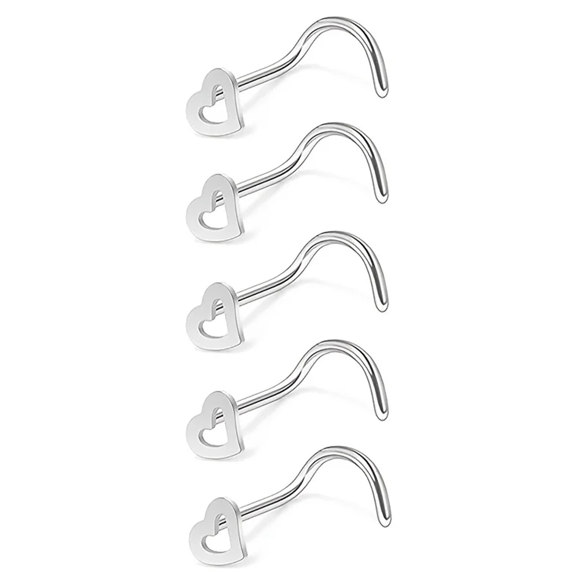 EVISPOL 5Pcs Fashion Hollow He - Body Jewelry Metal Types recension och pris