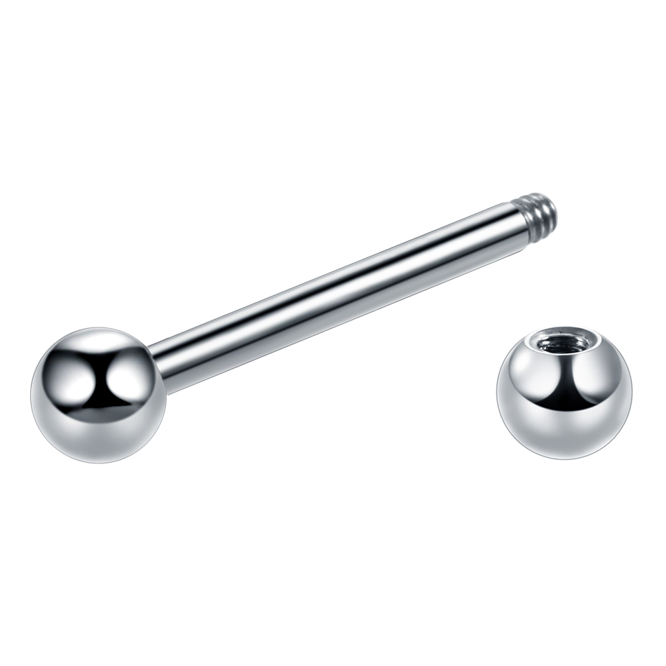 1PC 14G 16G Titanium Industria - Body Jewelry Industrial recension och pris