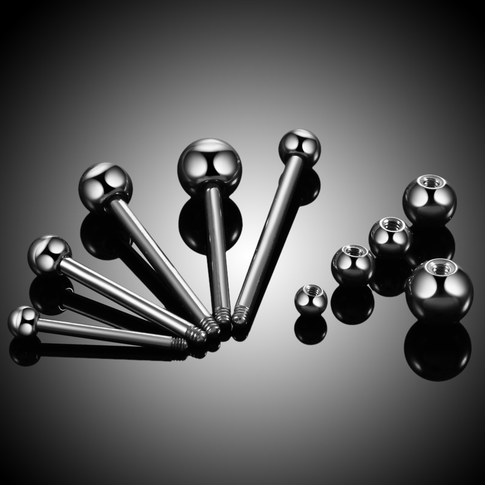 1PC 14G 16G Titanium Industria - Body Jewelry Industrial recension och pris