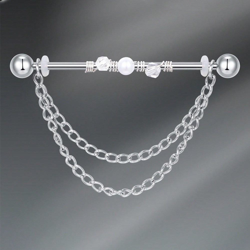 14G Industrial Barbell Cartila - Body Jewelry Industrial recension och pris