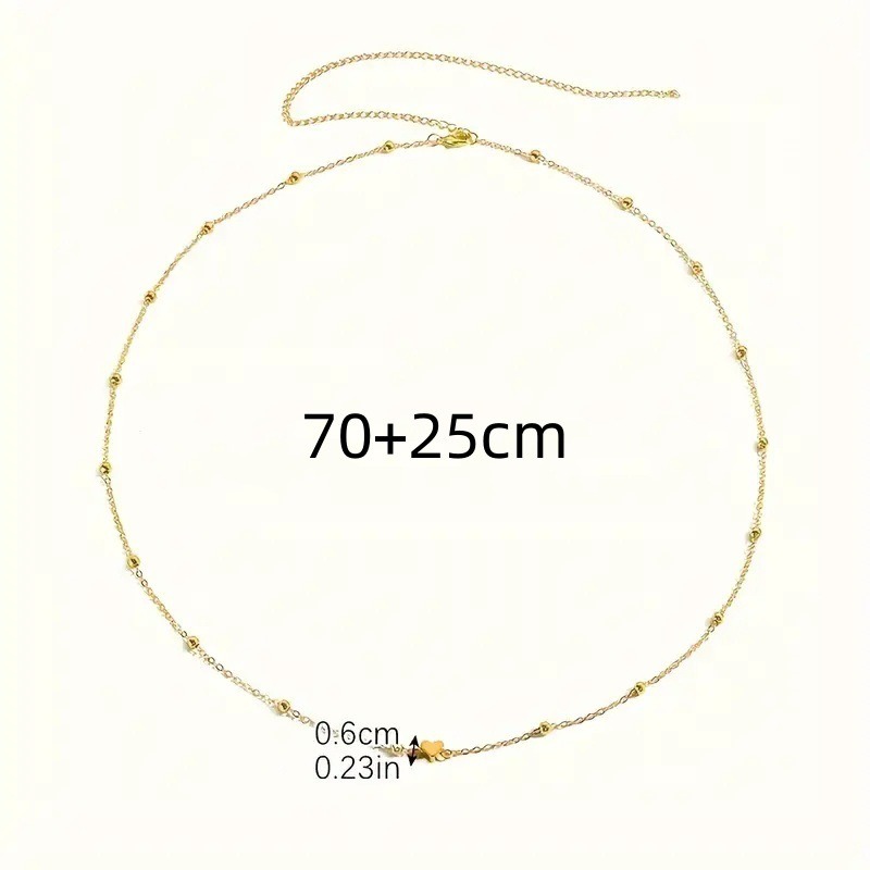 Dainty Gold Heart Waist Chain  - Body Jewelry Waist recension och pris