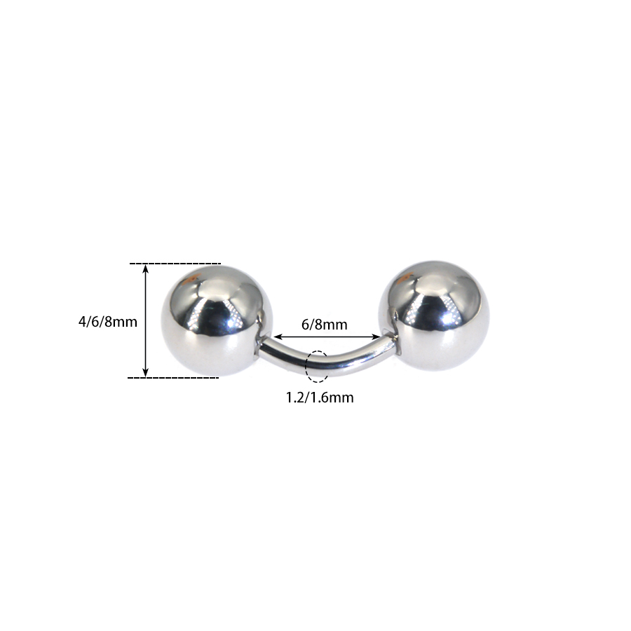 1Pc 316L Surgical Steel Curved - Body Jewelry Vch recension och pris